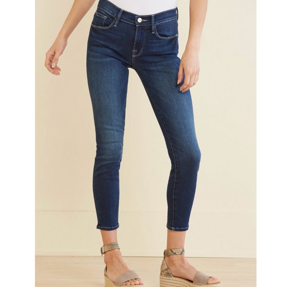 FRAME Le Skinny De Jeanne Crop, Size 25